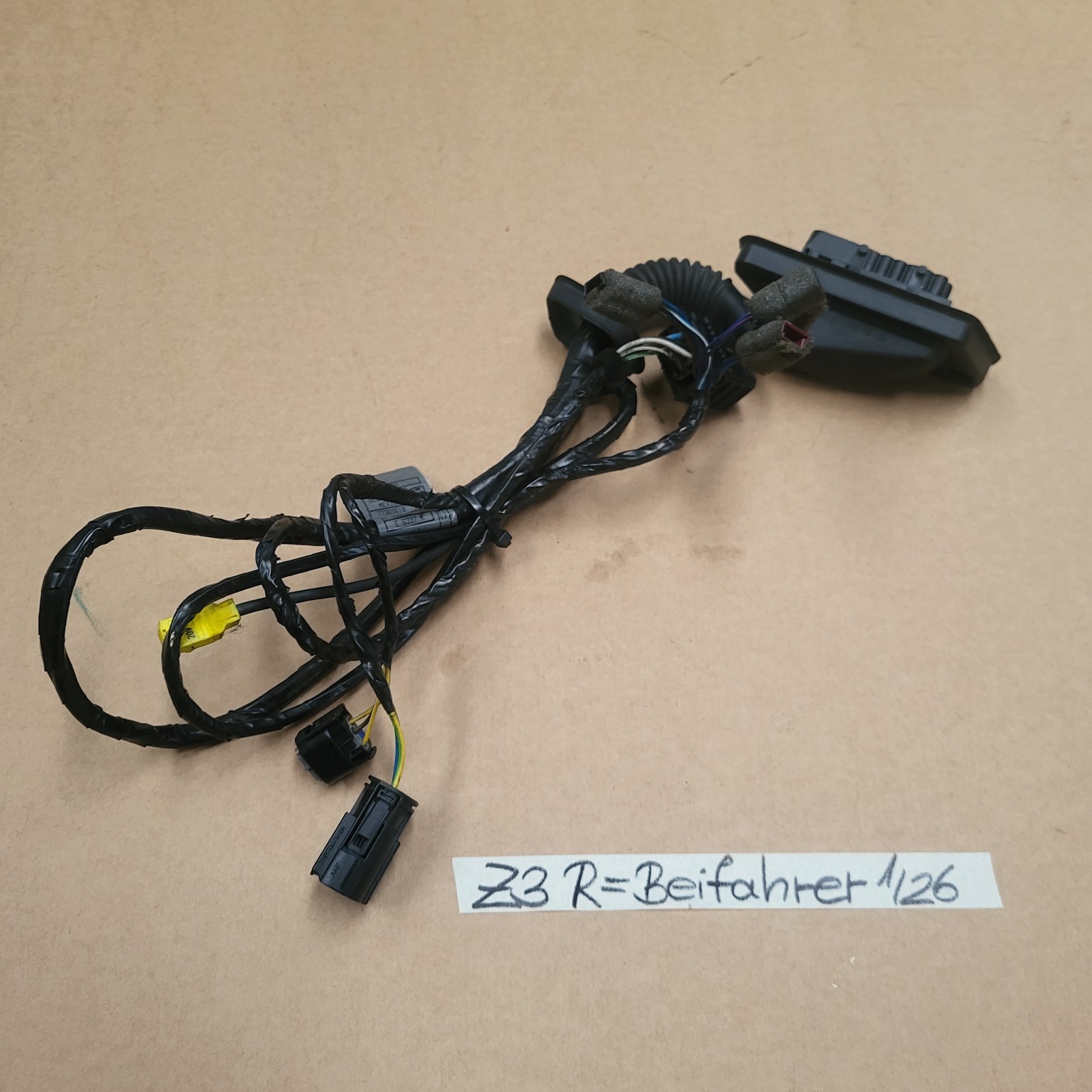 BMW Z3 Roadster Beifahrer Tür Kabelbaum  Kabel Seiten Airbag Stecker LINKS – Bild 2