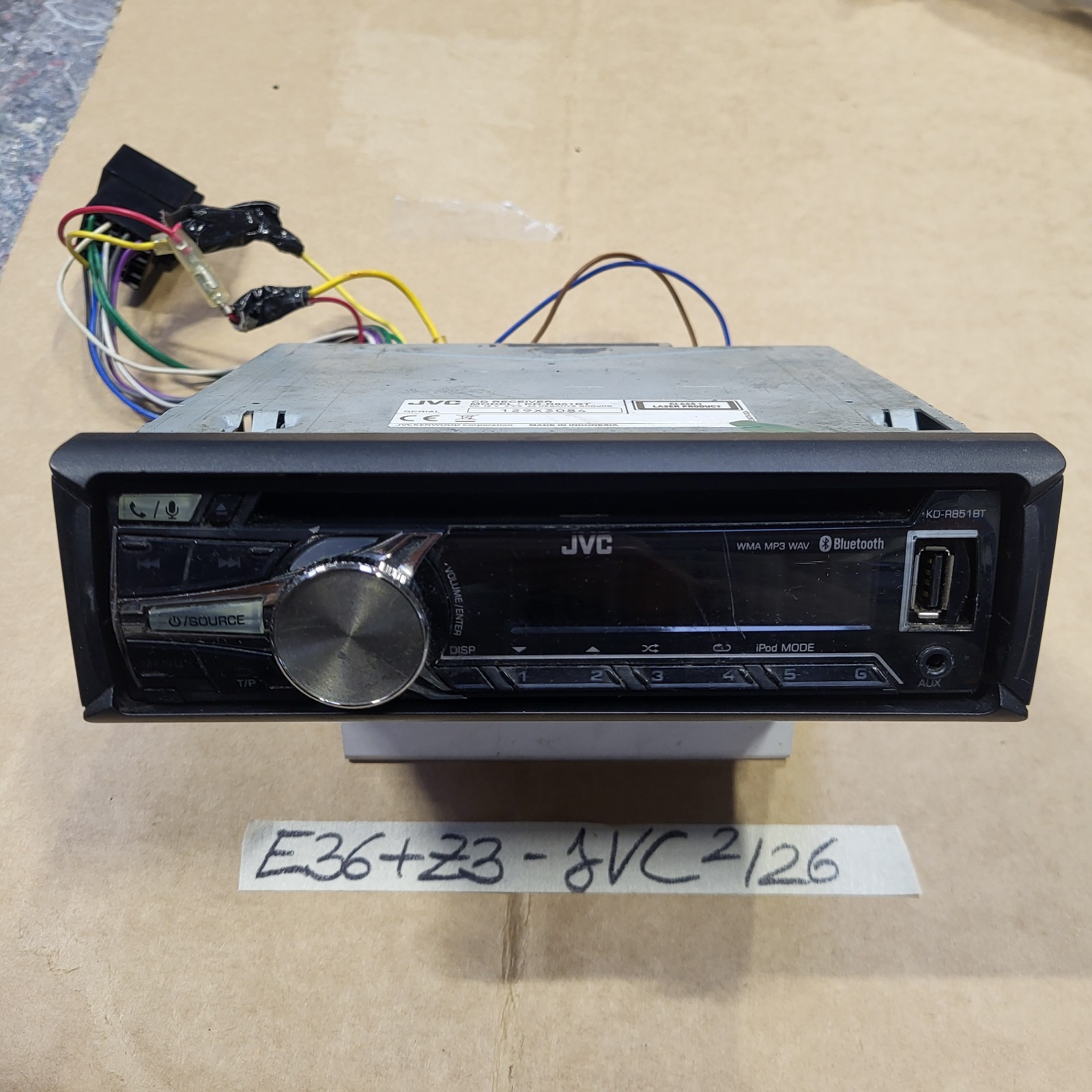BMW E34 E36 E46 E39 Z3 Z4 CD Radio JVC Auto Tuner Bluetooth + Adapter Stecker