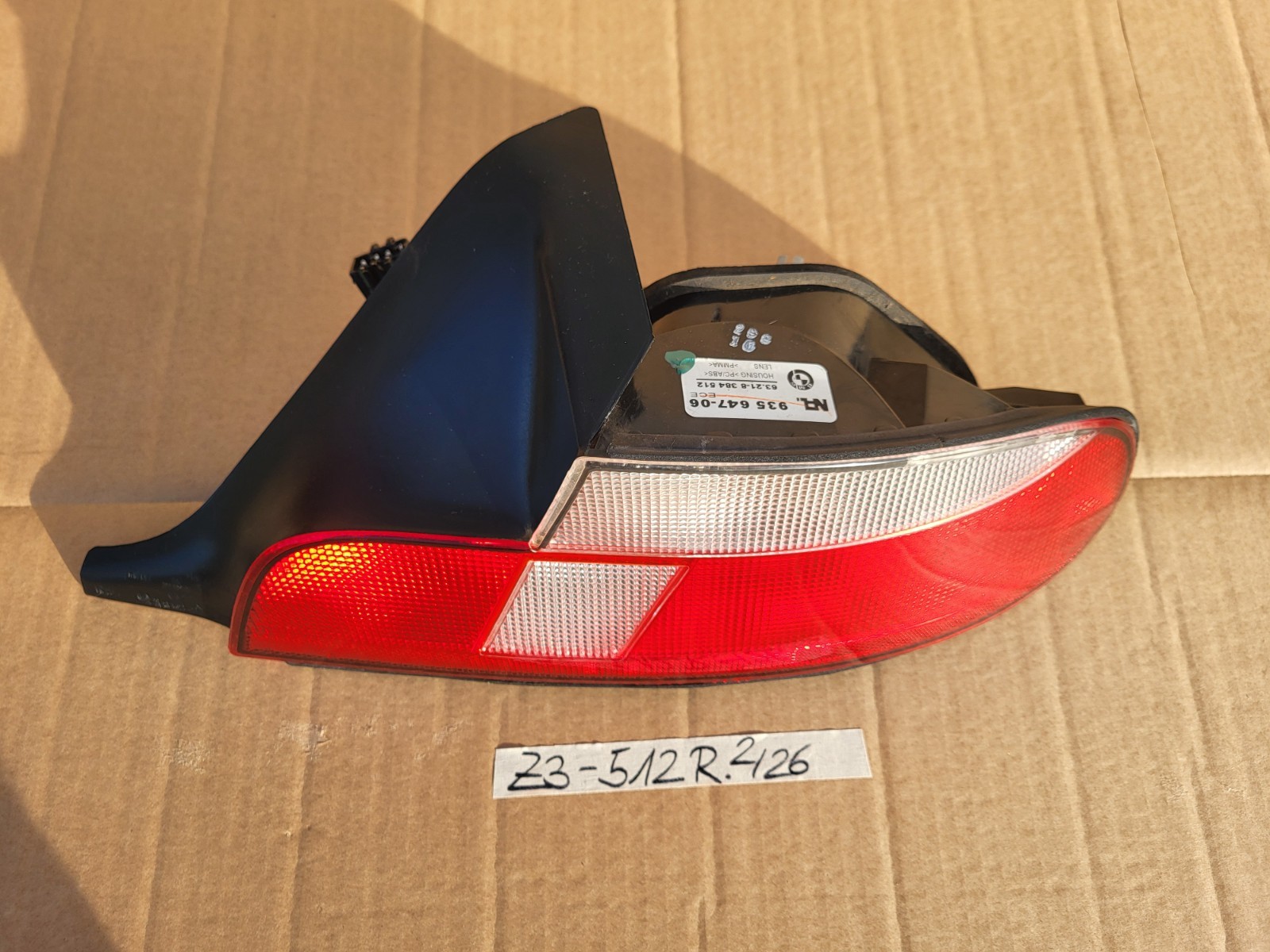 BMW Z3 Roadster Rückleuchte Rücklicht Bremslicht 8384512 RECHTS rot weiss – Bild 2