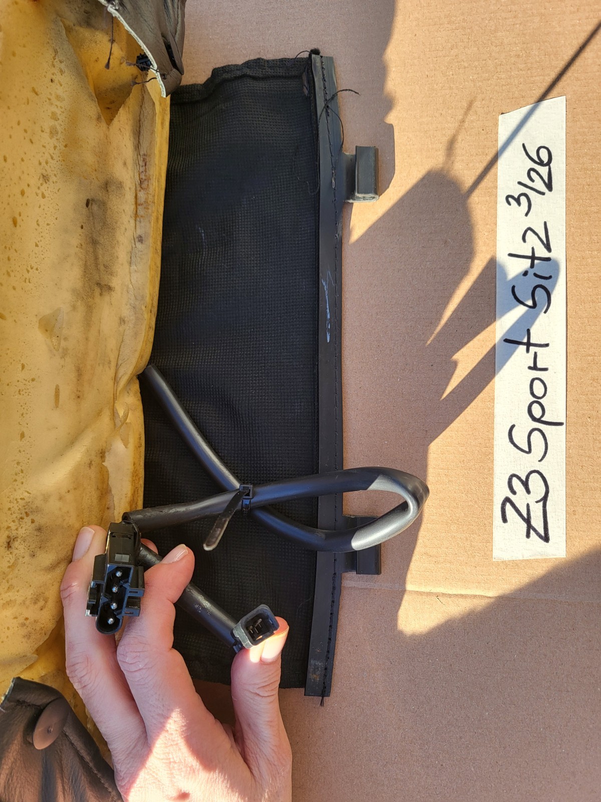 BMW Z3 Roadster Fahrer Sport Sitz Unterteil Leder Oregon schwarz Sitzheizung – Bild 11