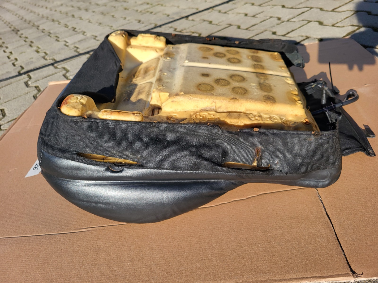 BMW Z3 Roadster Fahrer Sport Sitz Unterteil Leder Oregon schwarz Sitzheizung – Bild 8