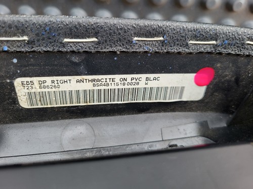 BMW Z4 E85 E86 Tür Verkleidung Türtafel Stoff  RECHTS Anthrazit