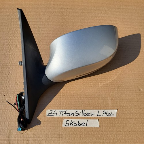 BMW Z4 E85 E86 Seiten Außen Spiegel LINKS Fahrer Seite Titan Silber 354