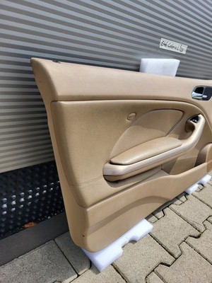 BMW E46 Cabrio Coupe Türverkleidung Leder Beige LINKS Harman Kardon Griff Blende