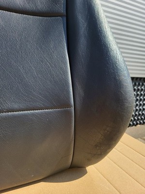 BMW Z3 Roadster Fahrer Sitz Oberteil  Leder schwarz Rücken Lehne + Gurt Halter