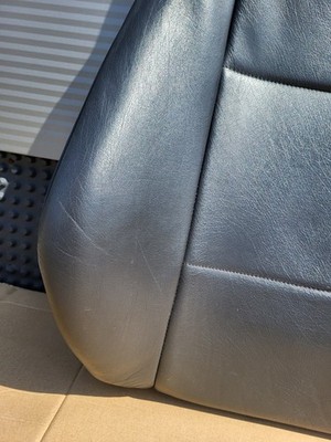 BMW Z3 Roadster Fahrer Sitz Oberteil  Leder schwarz Rücken Lehne + Gurt Halter