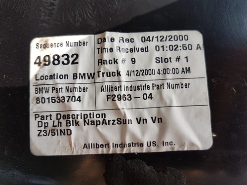 BMW Z3 Roadster Tür Verkleidung Türtafel Leder schwarz gelb nappa sun mit Griff