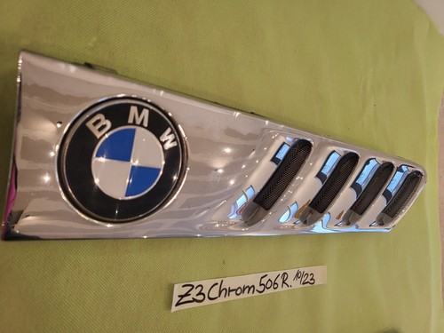 BMW Z3 Lufteinlass Ki​emen Ziergitter Motorhaube Chrom Silber RECHTS  8397506