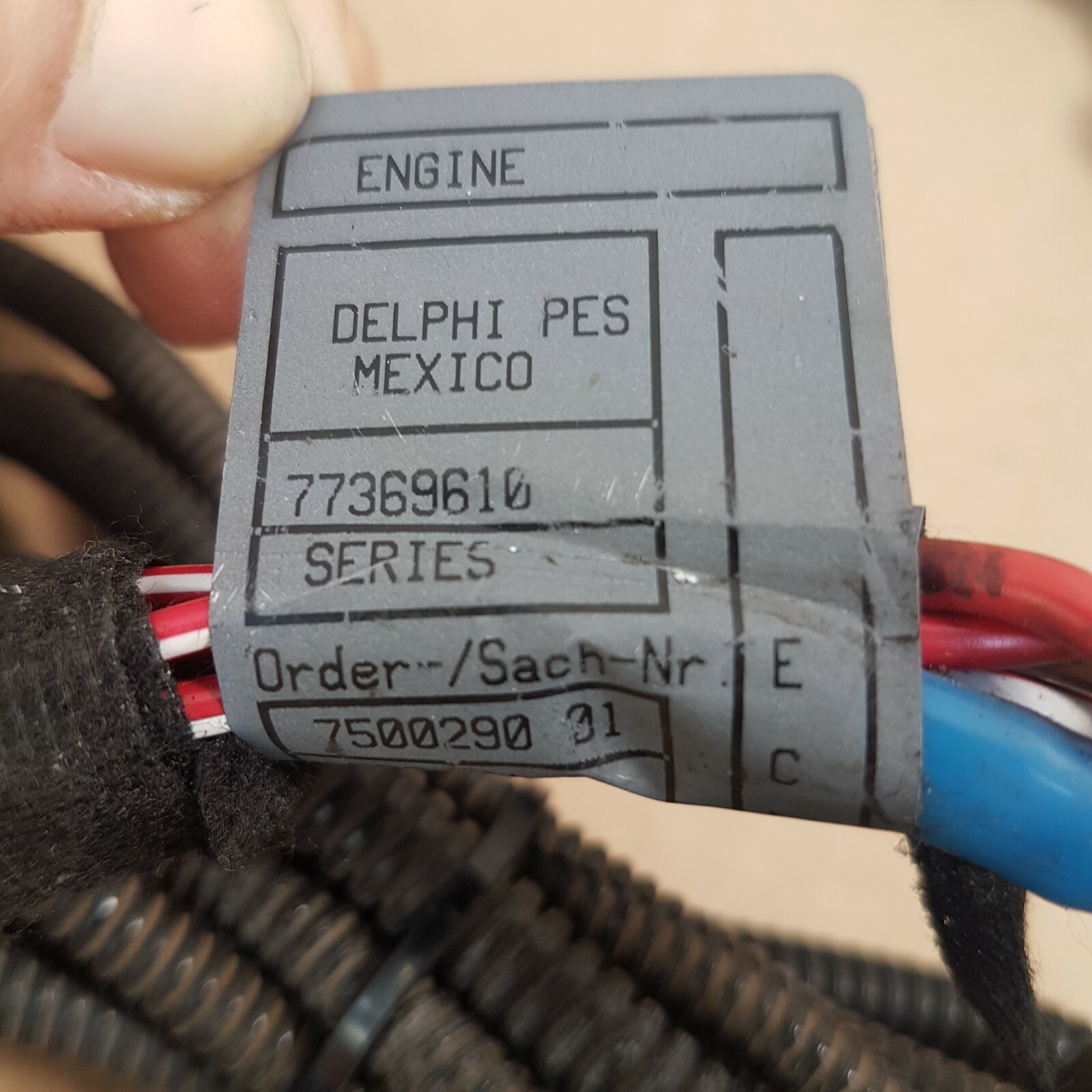 BMW Z3 Kabelbaum Motor Zündmodul 7500293 Motor Kabel M43 / 87 Kw 118 PS 7500290