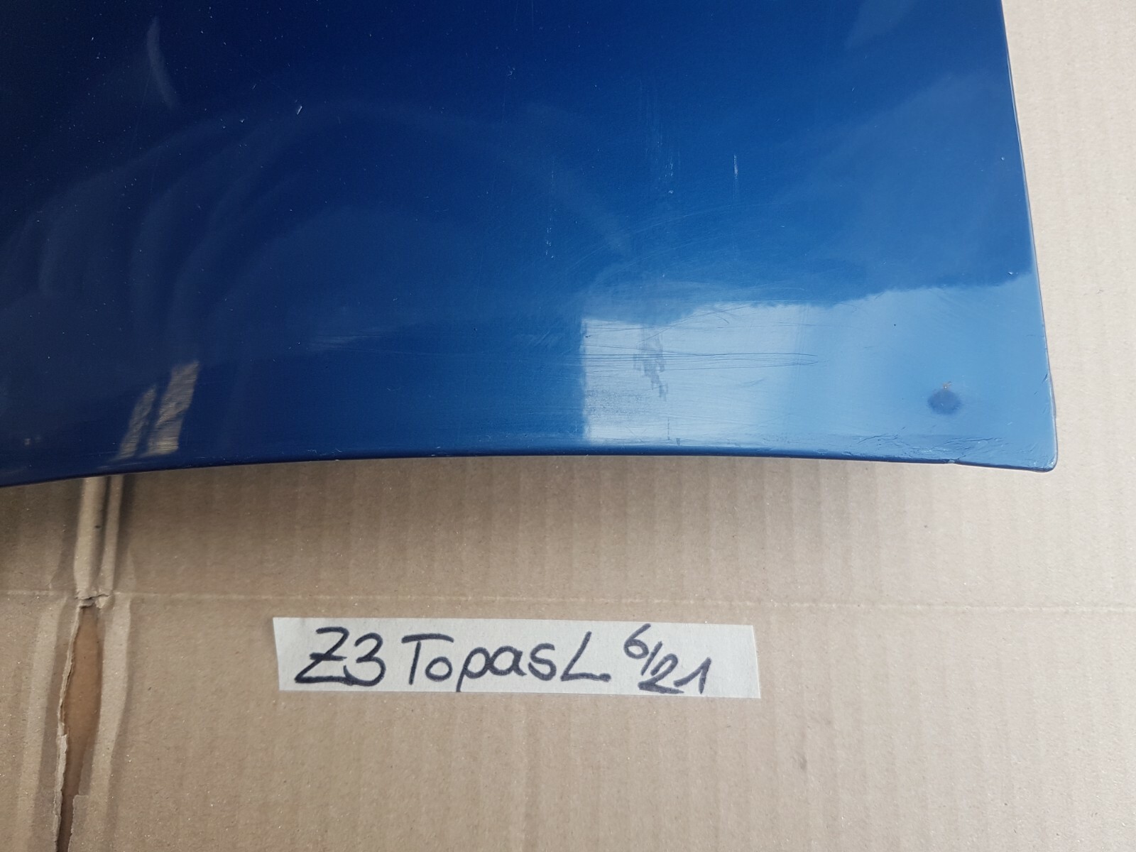 BMW Z3 Roadster Coupe Kotflügel Seitenwand  VORNE LINKS Fahrer Seite Topas blau