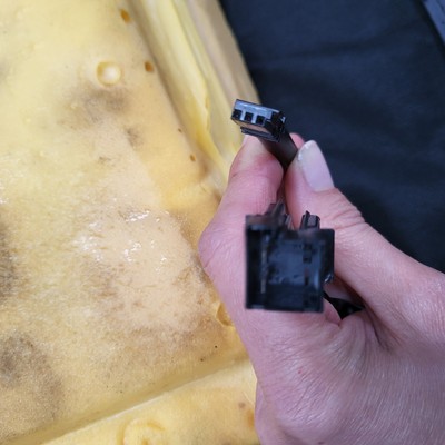 BMW Z3 Roadster Fahrer Sitz Kissen Unterteil Leder schwarz black Sitz Heizung 