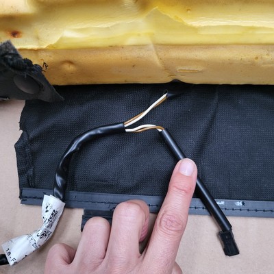 BMW Z3 Roadster Fahrer Sitz Kissen Unterteil Leder schwarz black Sitz Heizung 