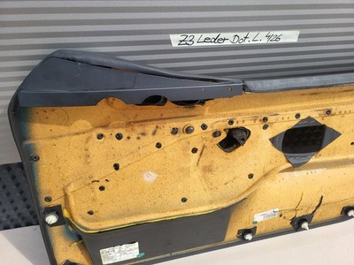 BMW Z3 Roadster Tür Verkleidung Türtafel Leder Dot Schwarz LINKS + Tür Griff