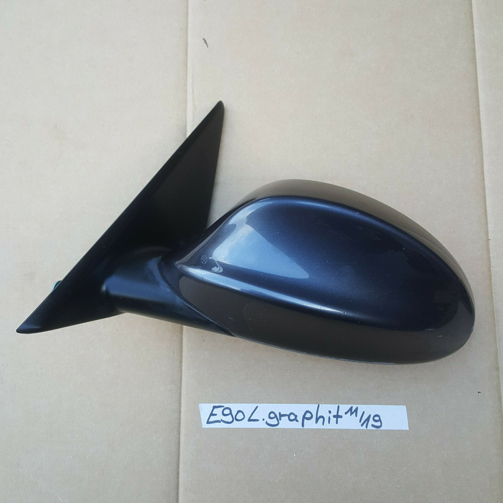 BMW 3er E90 E91 Aussen Seiten Spiegel sparkling graphite A22 LINKS