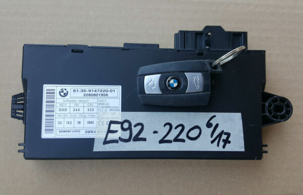BMW E90 E91 E92 Steuergerät CAS MODUL Electrical control unit 9147220  Schlüssel ‣ KFZ Store
